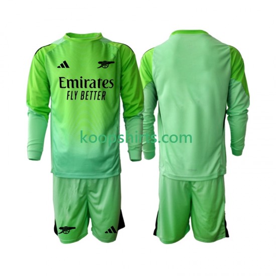 Arsenal Doelman Uit Tenue Kinder Voetbalshirts 2025-2026 Lange Mouwen