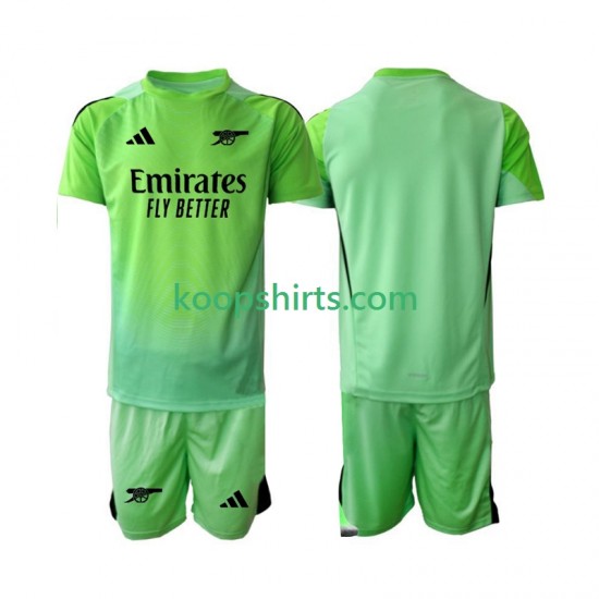 Arsenal Doelman Uit Tenue Kinder Voetbalshirts 2025-2026 Korte Mouwen
