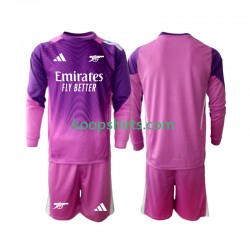 Arsenal Doelman Derde Tenue Kinder Voetbalshirts 2025-2026 Lange Mouwen