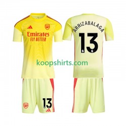 Arsenal Doelman Thuis Tenue Kinder Voetbalshirts Kepa Arrizabalaga 13 2025-2026 Korte Mouwen