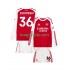 Arsenal Thuis Tenue Kinder Voetbalshirts Martin Zubimendi 36 2025-2026 Korte Mouwen