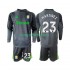 Aston Villa Doelman Thuis Tenue Kinder Voetbalshirts Emiliano Martinez 23 2025-2026 Lange Mouwen