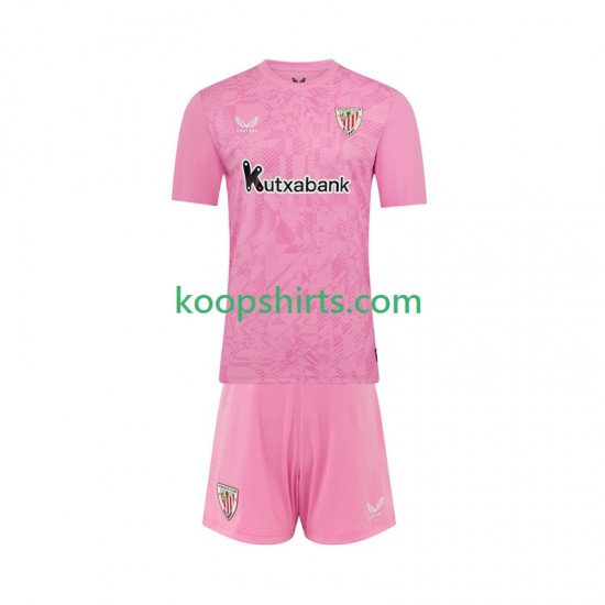 Athletic Bilbao Doelman Uit Tenue Kinder Voetbalshirts 2025-2026 Korte Mouwen