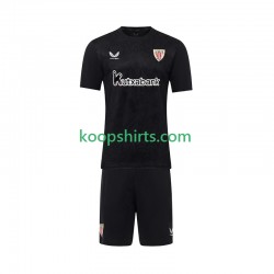 Athletic Bilbao Doelman Thuis Tenue Kinder Voetbalshirts 2025-2026 Korte Mouwen