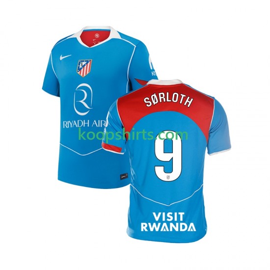 Atlético Madrid Derde Tenue Heren Voetbalshirts Alexander Sorloth 9 2025-2026 Korte Mouwen