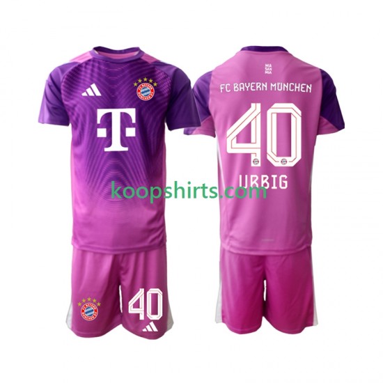 FC Bayern München Doelman Vierde Tenue Kinder Voetbalshirts Jonas Urbig 40 2025-2026 Korte Mouwen