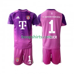 FC Bayern München Doelman Vierde Tenue Kinder Voetbalshirts Manuel Neuer 1 2025-2026 Korte Mouwen