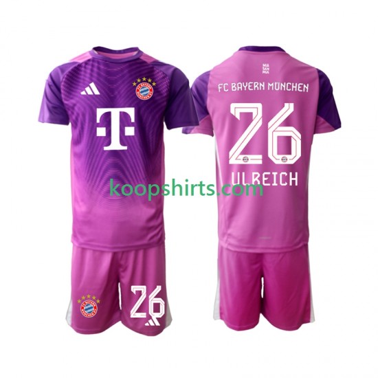 FC Bayern München Doelman Vierde Tenue Kinder Voetbalshirts Sven Ulreich 26 2025-2026 Korte Mouwen
