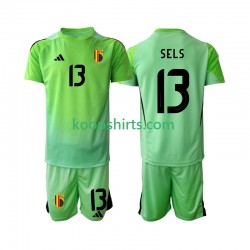 België Doelman Thuis Tenue Kinder Voetbalshirts Matz Sels 13 2025 Korte Mouwen