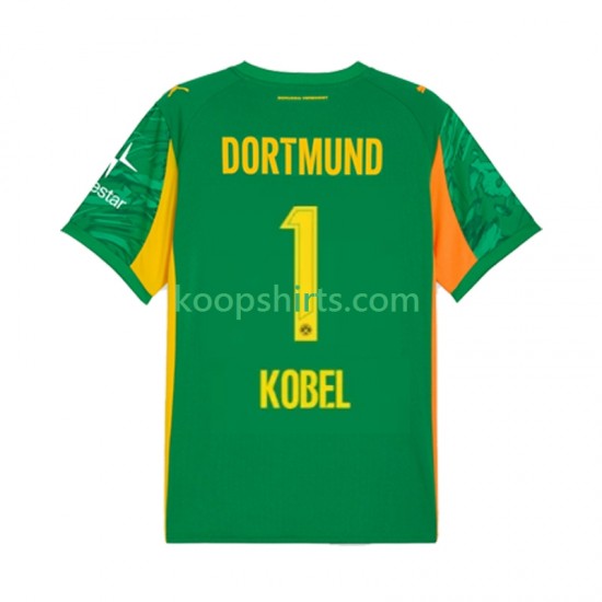 Borussia Dortmund Doelman Thuis Tenue Heren Voetbalshirts Gregor Kobel 1 2025-2026 Korte Mouwen