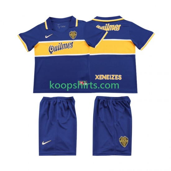 CA Boca Juniors Retro Thuis Tenue Kinder Voetbalshirts 1996 1997 Korte Mouwen