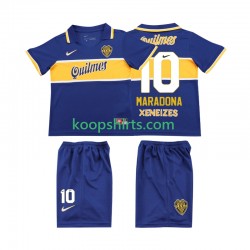 CA Boca Juniors Retro Thuis Tenue Kinder Voetbalshirts MARADONA 10 1996 1997 Korte Mouwen