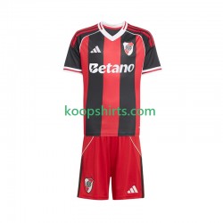 CA River Plate Uit Tenue Kinder Voetbalshirts 2025-2026 Korte Mouwen