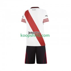 CA River Plate Thuis Tenue Kinder Voetbalshirts 2025-2026 Korte Mouwen