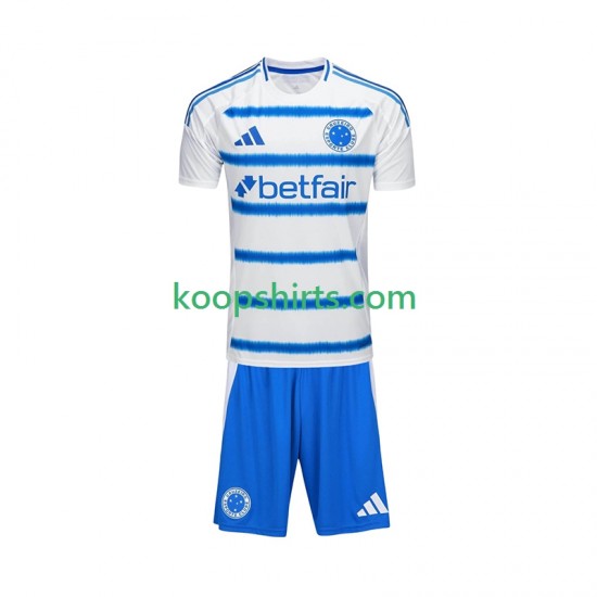 Cruzeiro Uit Tenue Kinder Voetbalshirts 2025-2026 Korte Mouwen
