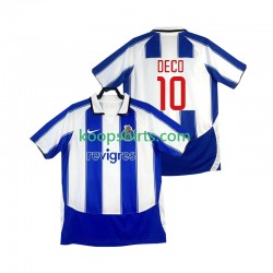 FC Porto Retro Thuis Tenue Heren Voetbalshirts DECO 10 2003 2004 Korte Mouwen