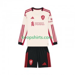 Liverpool Uit Tenue Kinder Voetbalshirts 2025-2026 Lange Mouwen