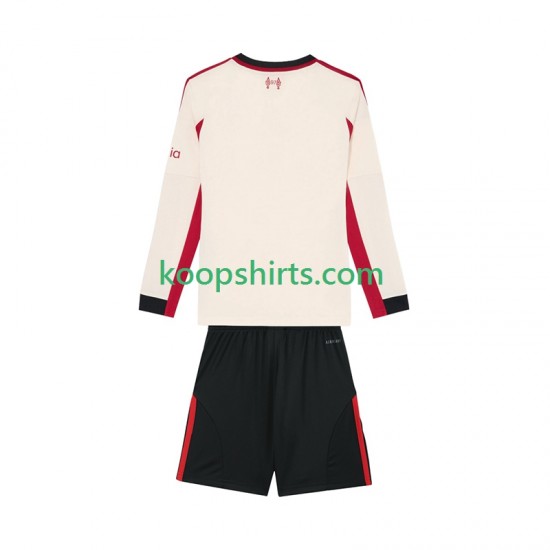 Liverpool Uit Tenue Kinder Voetbalshirts 2025-2026 Lange Mouwen