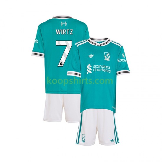 Liverpool Derde Tenue Kinder Voetbalshirts Florian Wirtz 7 2025-2026 Korte Mouwen