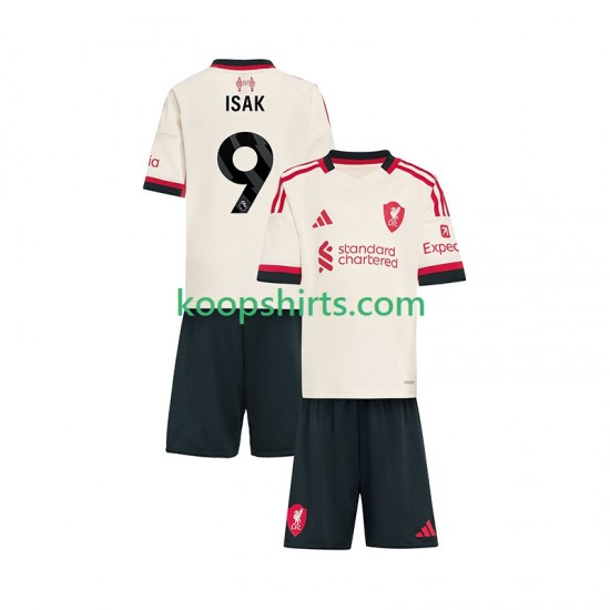 Liverpool Uit Tenue Kinder Voetbalshirts ISAK 9 2025-2026 Korte Mouwen