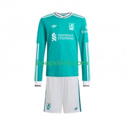 Liverpool Derde Tenue Kinder Voetbalshirts 2025-2026 Lange Mouwen