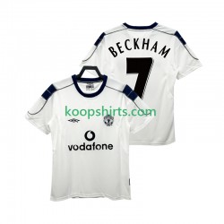 Manchester United Retro Uit Tenue Heren Voetbalshirts BECKHAM 7 2000 2001 Korte Mouwen