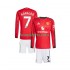 Manchester United Thuis Tenue Kinder Voetbalshirts Cristiano Ronaldo 7 2025-2026 Lange Mouwen