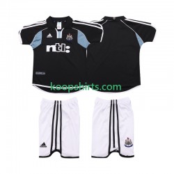 Newcastle United Retro Uit Tenue Kinder Voetbalshirts 2000 2001 Korte Mouwen