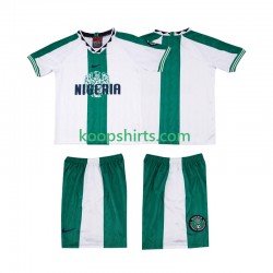 Nigeria Retro Uit Tenue Kinder Voetbalshirts 1996 Korte Mouwen