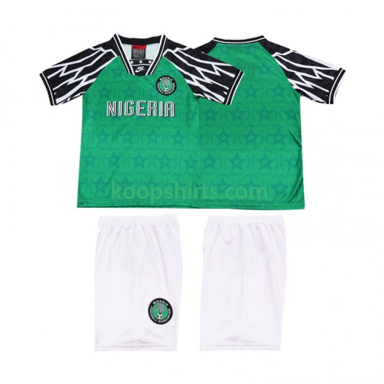 Nigeria Retro Thuis Tenue Kinder Voetbalshirts 1995 Korte Mouwen