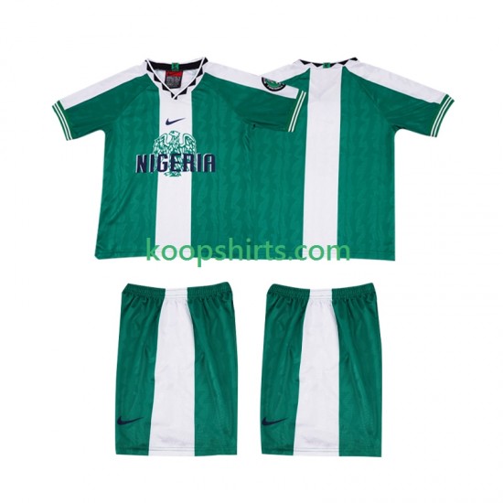 Nigeria Retro Thuis Tenue Kinder Voetbalshirts 1996 Korte Mouwen
