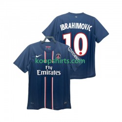 Paris Saint-Germain Retro Thuis Tenue Heren Voetbalshirts IBRAHIMOVIC 10 2012 2013 Korte Mouwen