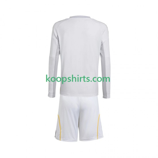 Real Madrid Thuis Tenue Kinder Voetbalshirts 2025-2026 Lange Mouwen