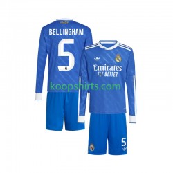 Real Madrid Derde Tenue Kinder Voetbalshirts Jude Bellingham 5 2025-2026 Lange Mouwen