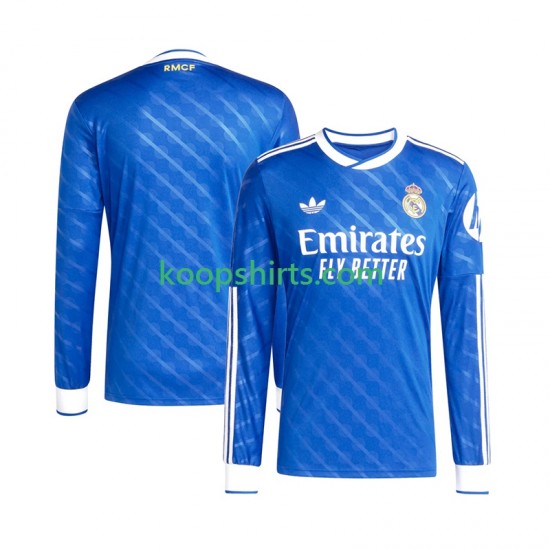 Real Madrid Derde Tenue Heren Voetbalshirts 2025-2026 Lange Mouwen