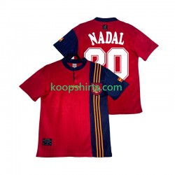 Spanje Retro Thuis Tenue Heren Voetbalshirts NADAL 20 1996 Korte Mouwen