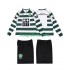 Sporting CP Retro Thuis Tenue Kinder Voetbalshirts 2001 2003 Lange Mouwen