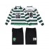 Sporting CP Retro Thuis Tenue Kinder Voetbalshirts Cristiano Ronaldo 28 2001 2003 Lange Mouwen