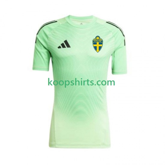 Zweden Doelman Thuis Tenue Heren Voetbalshirts 2025-2026 Korte Mouwen