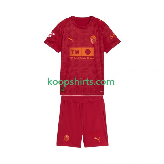 Valencia CF Uit Tenue Kinder Voetbalshirts 2025-2026 Korte Mouwen