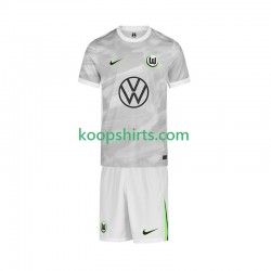 VfL Wolfsburg Uit Tenue Kinder Voetbalshirts 2025-2026 Korte Mouwen
