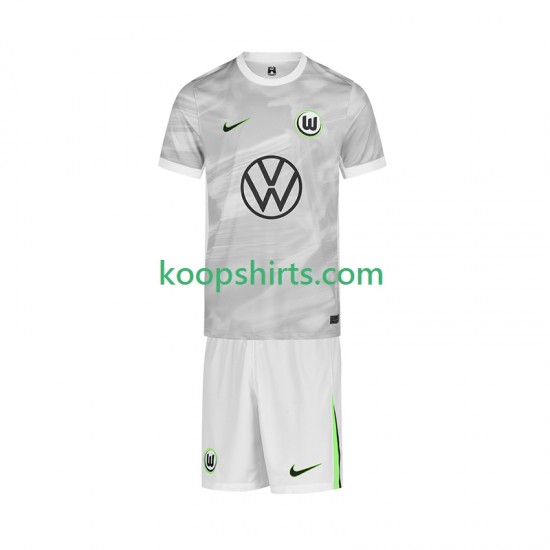VfL Wolfsburg Uit Tenue Kinder Voetbalshirts 2025-2026 Korte Mouwen